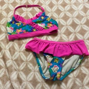 Kids two piece swimsuit.